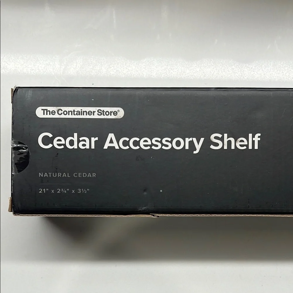 The Container Store Cedar Accessory Shelf - Natural Wood
